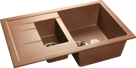 Кухонная мойка GranFest Quadro 775L, Q-775KL терракот